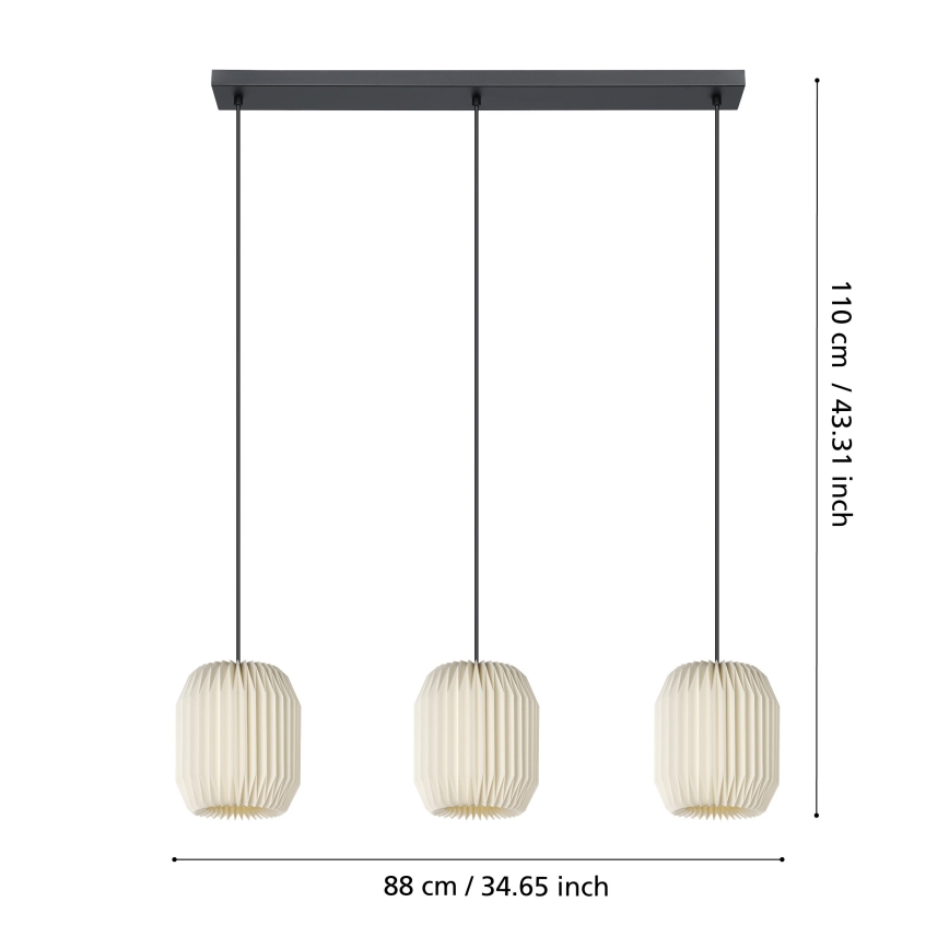 Eglo - Hängeleuchte 3xE27/40W/230V