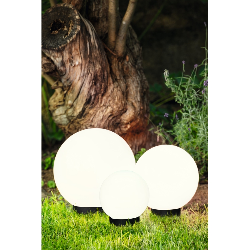 Eglo - LED-Solarleuchte mit Sensor 3 Stk. LED/1800 mAh IP44 schwarz