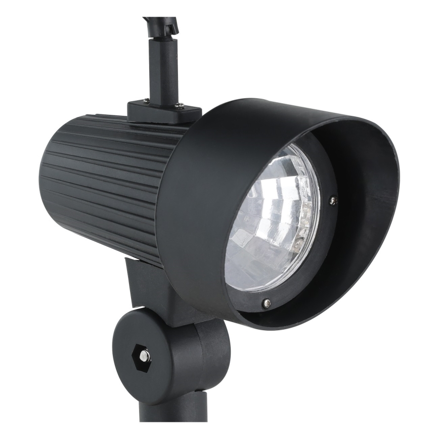 Eglo - Set 3x LED Solarleuchte mit Sensor LED/200 mAh IP44 schwarz