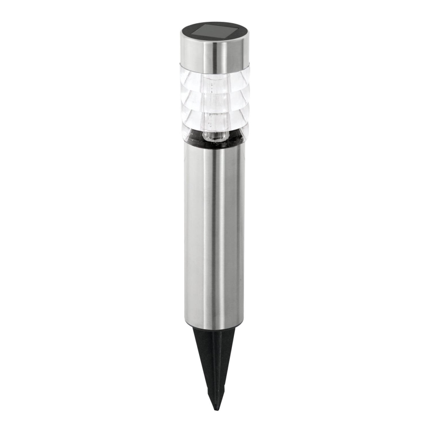 Eglo 48581 - Solarlampe mit LED-Sensor/0,06W/1,2V 100 mAh IP44 matt chrom