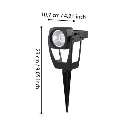 Eglo 48719 - LED-Solarstrahler SOLAR LED/0,1W/3,2V 1000 mAh IP44