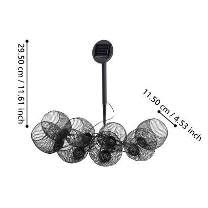 Eglo 48964 - LED-Solar-Lichterkette 8xLED/3m 600 mAh IP44