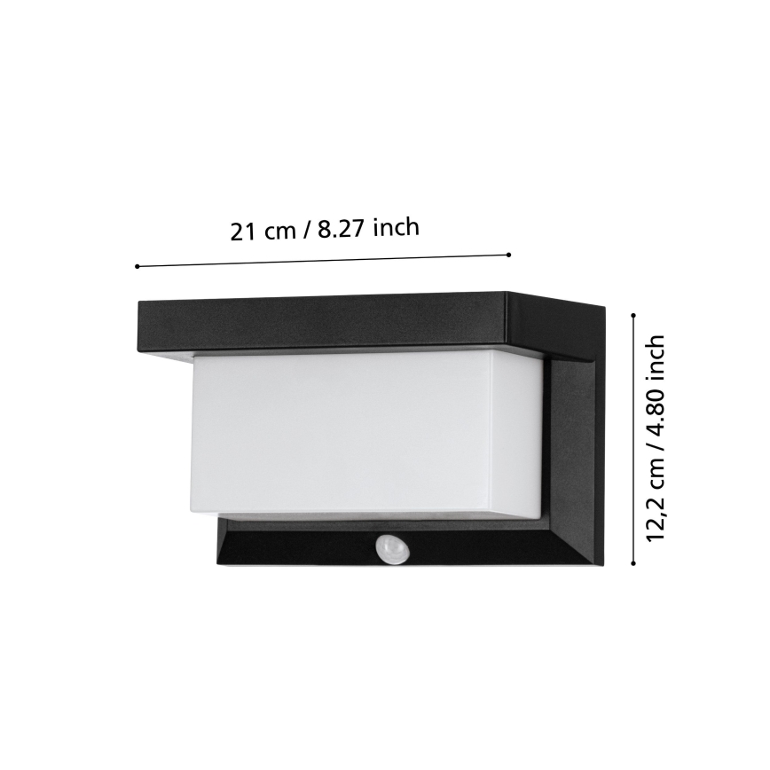 Eglo - LED-Solarwandleuchte mit Sensor LED/3,84W/3,7V 2000 mAh IP44