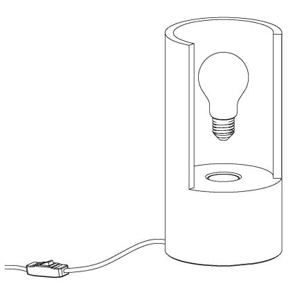 Eglo 49111 - Tischlampe LYNTON 1xE27/60W/230V