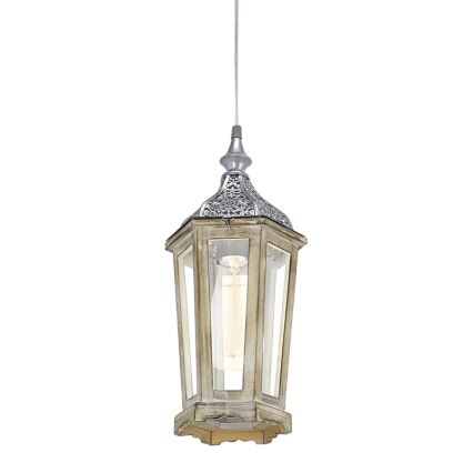 Eglo 49206 - Pendelleuchte KINGHORN mit Kabelaufhängung 1xE27/42W/230V