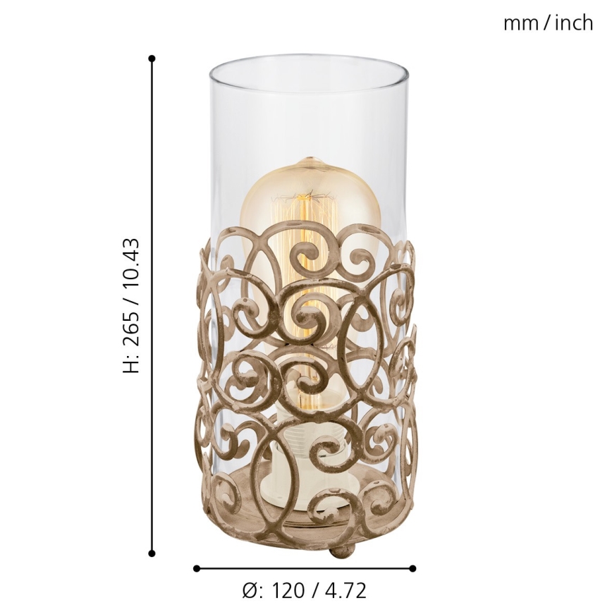 Eglo 49274 - Tischleuchte CARDIGAN 1xE27/60W/230V