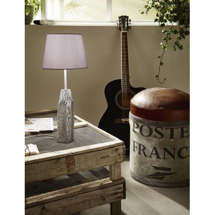 Eglo 49306 - Lampenfuß VINTAGE 1xE14/40W/230V Platin grau