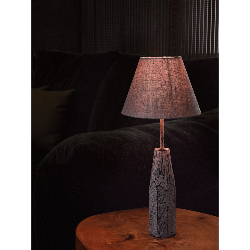 Eglo 49306 - Lampenfuß VINTAGE 1xE14/40W/230V Platin grau