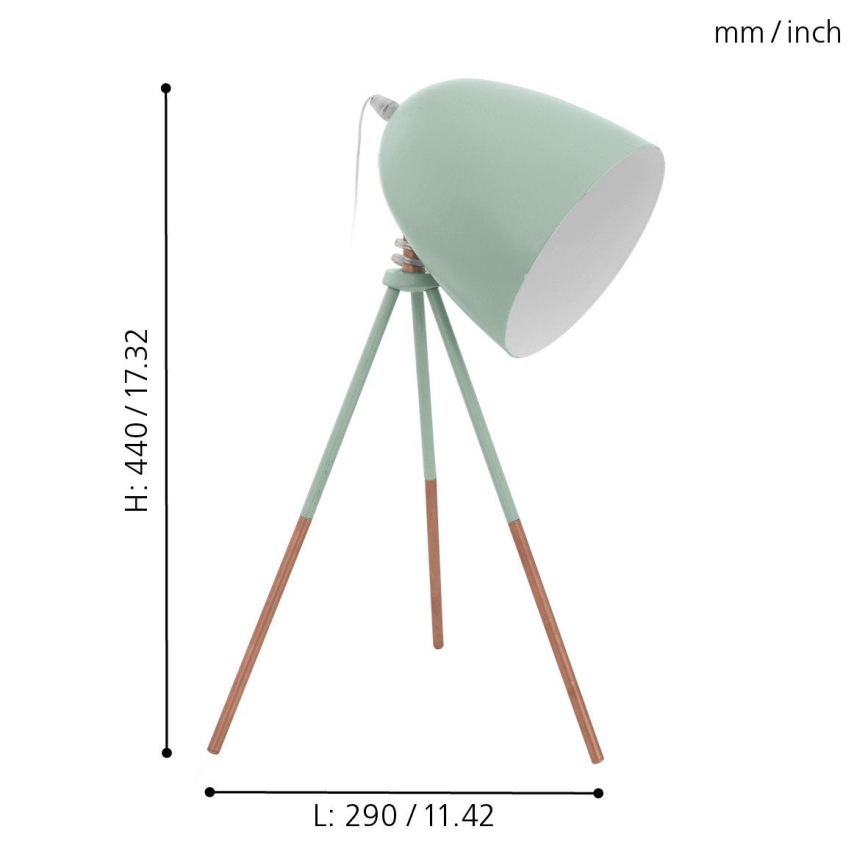 Eglo - Tischlampe 1xE27/60W/230V