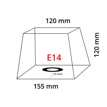 Eglo 49416 - Lampenschirm VINTAGE weiß E14 15,5x15,5 cm