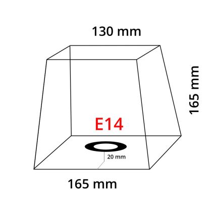 Eglo 49426 - Lampenschirm VINTAGE braun E14 16,5x16,5 cm