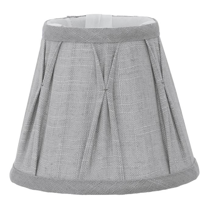 Eglo 49436 - Lampenschirm für Stehleuchte VINTAGE, graues Leinen, E14, Ø 15,5 cm