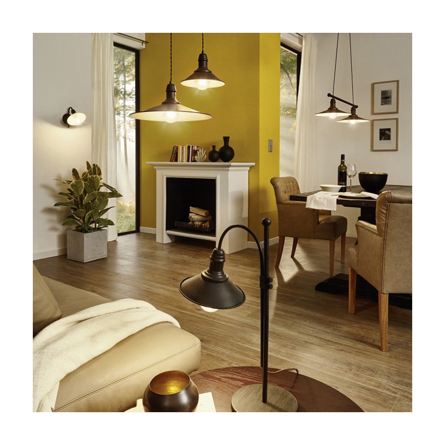 Eglo 49458 - Wandleuchte STOCKBURY 1xE27/60W/230V