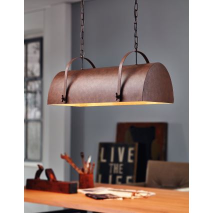 Eglo 49687 - Kette-Kronleuchter DEERHURST 2xE27/60W/230V