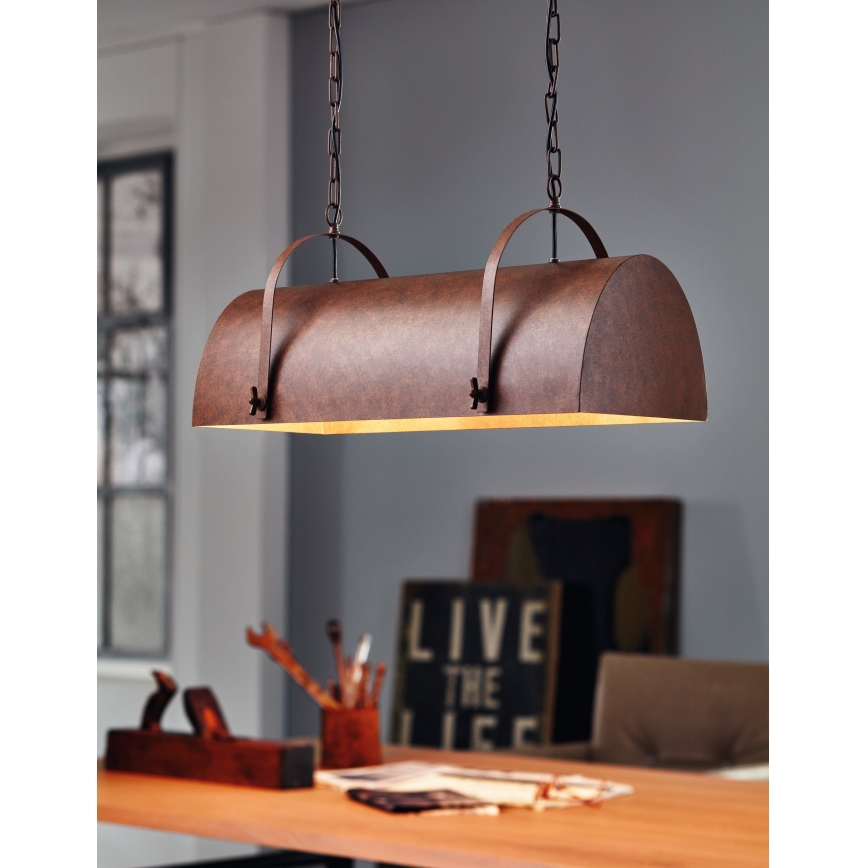 Eglo 49687 - Kette-Kronleuchter DEERHURST 2xE27/60W/230V