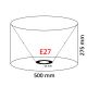 Eglo 49861 - Lampenschirm VINTAGE E27 Durchmesser 50 cm