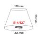 Eglo 49874 - Lampenschirm VINTAGE E14/E27 Durchmesser 20,5 cm