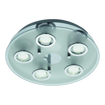 Eglo 54563 - LED-Deckenleuchte 5xGU10/3W/230V glänzender Chrom