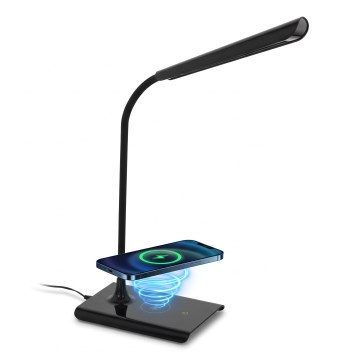 Eglo 55122 - dimmbare LED-Tischlampe mit kabellosem Laden LED/5,5W/230V schwarz