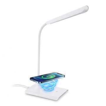 Eglo 55123 - Dimmbare LED-Tischlampe mit kabelloser Ladefunktion LED/5,5W/230V weiß