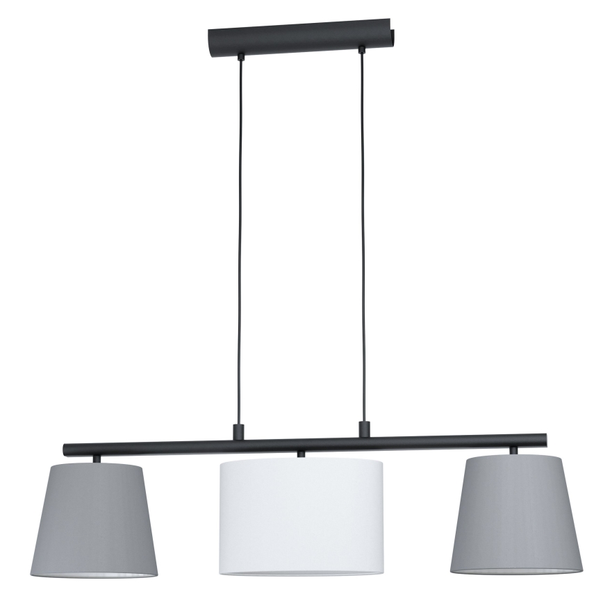 Eglo 55207 - LED Pendelleuchte an Kabel ALMEIDA 3xE14/25W/230V grau