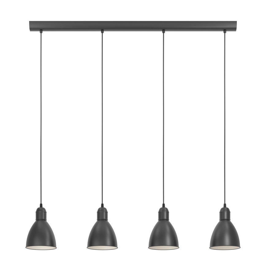 Eglo 55244 - Hängeleuchte an Kabel PRIDDY 4xE27/60W/230V schwarz