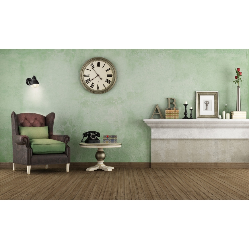 Eglo 55261 - Wandleuchte PRIDDY 1xE27/40W/230V schwarz