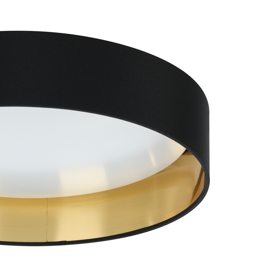 Eglo 55267 - LED-Deckenleuchte MASERLO LED/16 W/230 V 3000 K Ø 40,5 cm schwarz/kupfer