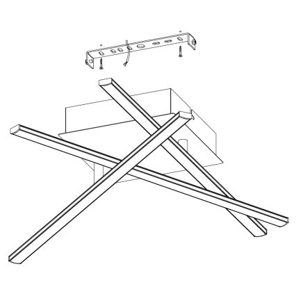 Eglo 55707 - LED Deckenleuchte 3xLED/3,5W/230V