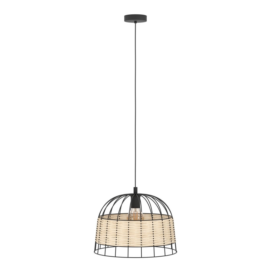 Eglo 55709 - Hängeleuchte ANWICK 1xE27/40W/230V Rattan