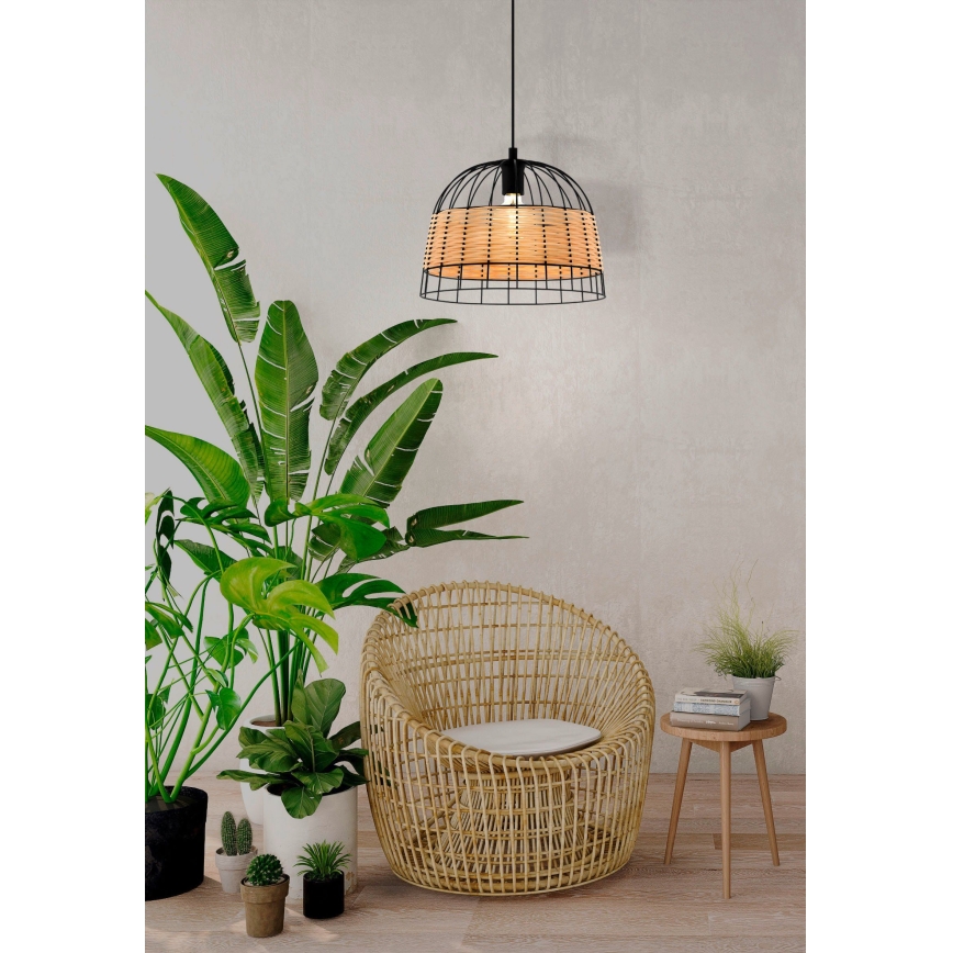 Eglo 55709 - Hängeleuchte ANWICK 1xE27/40W/230V Rattan