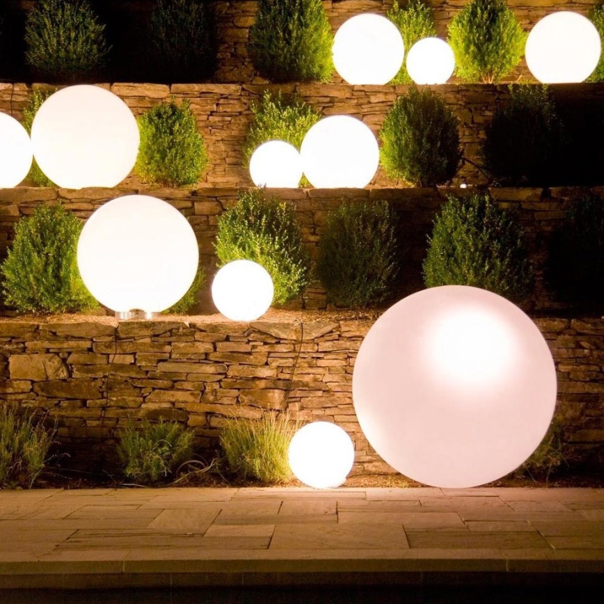 Eglo 55788 - LED-RGBW-Außenleuchte MONTEROLO-C 1xE27/9W/230V 2700-6500K IP65 d 50 cm + Fernbedienung