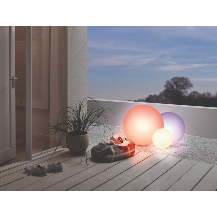 Eglo 55788 - LED-RGBW-Außenleuchte MONTEROLO-C 1xE27/9W/230V 2700-6500K IP65 d 50 cm + Fernbedienung