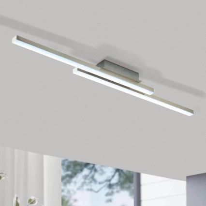 Eglo 55971 - Dimmbare LED RGBW-Deckenleuchte FRAIOLI-C LED/34W/230V 2700-6500K mattchrom + Fernbedienung