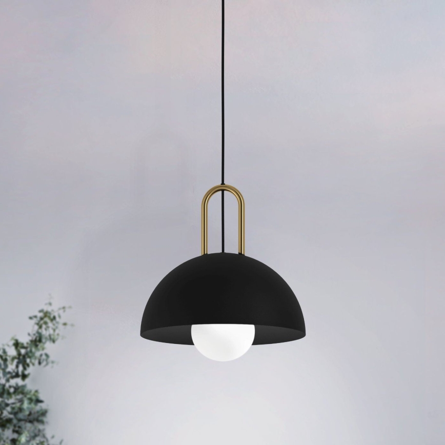 Eglo 56459 - Pendelleuchte CALMANERA an Kabel 1xE27/40W/230V schwarz