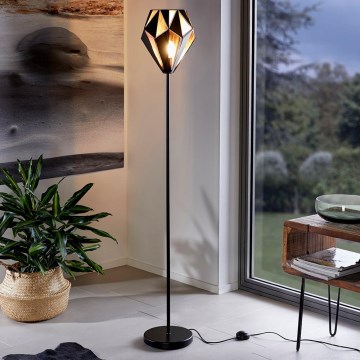 Eglo 62838 - Stehleuchte CARLTON PRO 1xE27/60W/230V schwarz