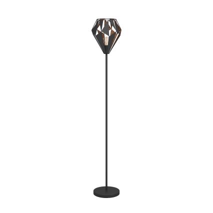 Eglo 62838 - Stehleuchte CARLTON PRO 1xE27/60W/230V schwarz