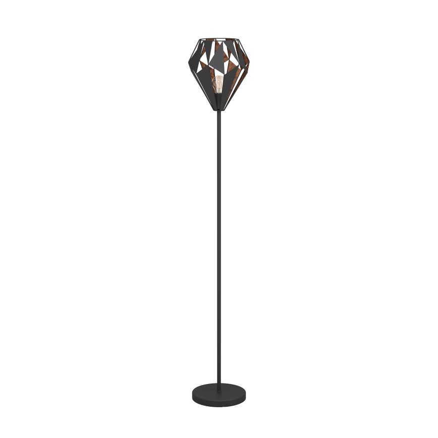 Eglo 62838 - Stehleuchte CARLTON PRO 1xE27/60W/230V schwarz