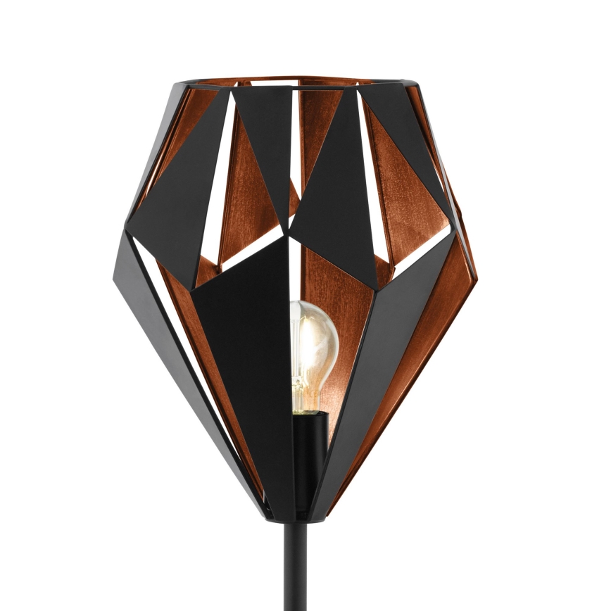 Eglo 62838 - Stehleuchte CARLTON PRO 1xE27/60W/230V schwarz