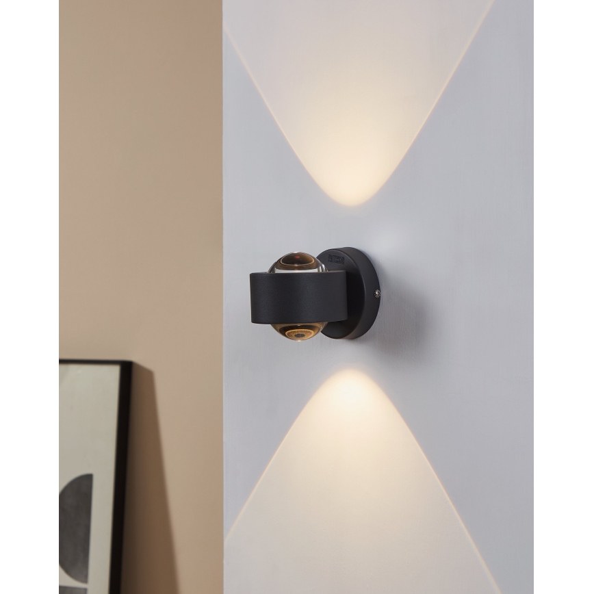 Eglo 64496 - LED-Wandleuchte ONO PRO 2xLED/2,5W/230V Anthrazit