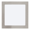 Eglo 64637 - LED-Einbauleuchte FUEVA 1 PRO LED/16W/230V 3000K 22,5x22,5 cm matt Chrom
