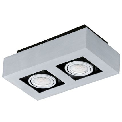 Eglo 64695 - LED-Strahler LOKE PRO 2xGU10/5W/230V 3000K matt Chrom