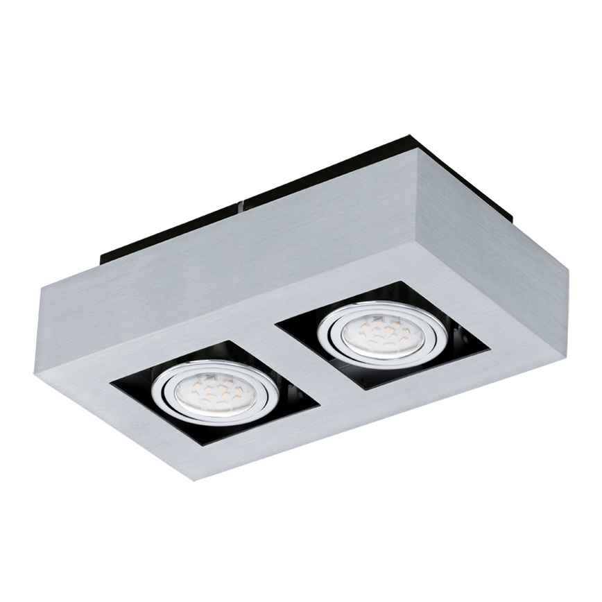 Eglo 64695 - LED-Strahler LOKE PRO 2xGU10/5W/230V 3000K matt Chrom