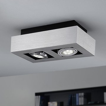 Eglo 64695 - LED-Strahler LOKE PRO 2xGU10/5W/230V 3000K matt Chrom