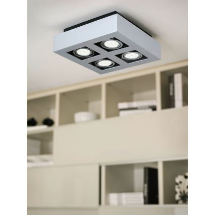 Eglo 64697 - LED-Strahler LOKE PRO 4xGU10/5W/230V 3000K matt Chrom