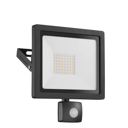 Eglo 64869 - LED-Strahler mit Sensor FILETTI LED/10W/230V 3000K IP44 schwarz