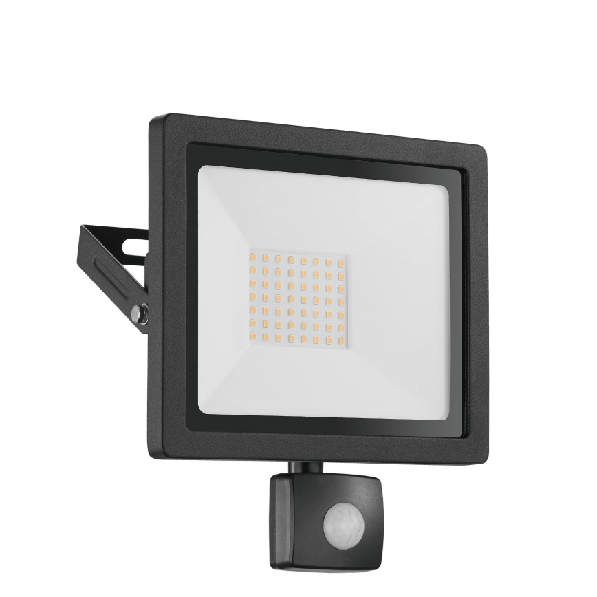 Eglo 64869 - LED-Strahler mit Sensor FILETTI LED/10W/230V 3000K IP44 schwarz