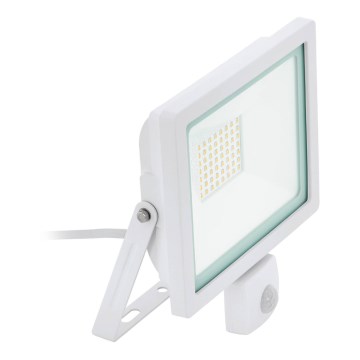 Eglo 64874 - LED-Strahler mit Sensor FILETTI LED/10W/230V 3000K IP44 weiß