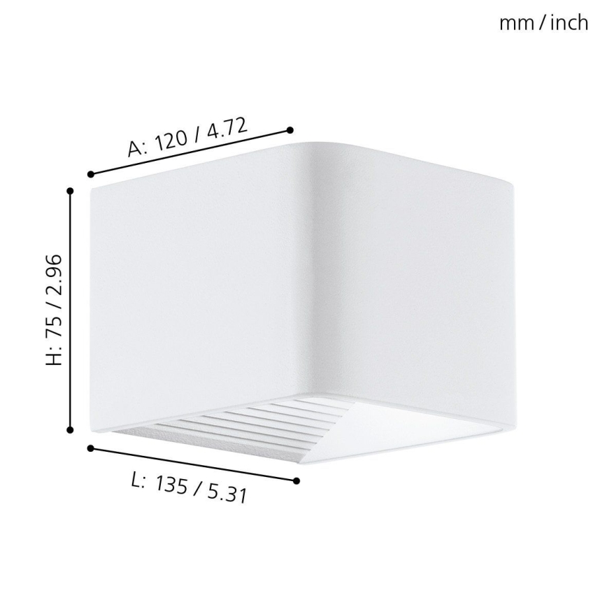 Eglo 65043 - LED-Outdoor-Wandleuchte DONINNI PRO LED/5W/230V IP44 weiß