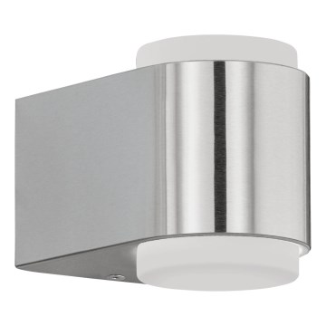Eglo 65054 - LED-Outdoor-Wandleuchte BRIONES PRO 2xLED/3W/230V IP44 glänzendes Chrom
